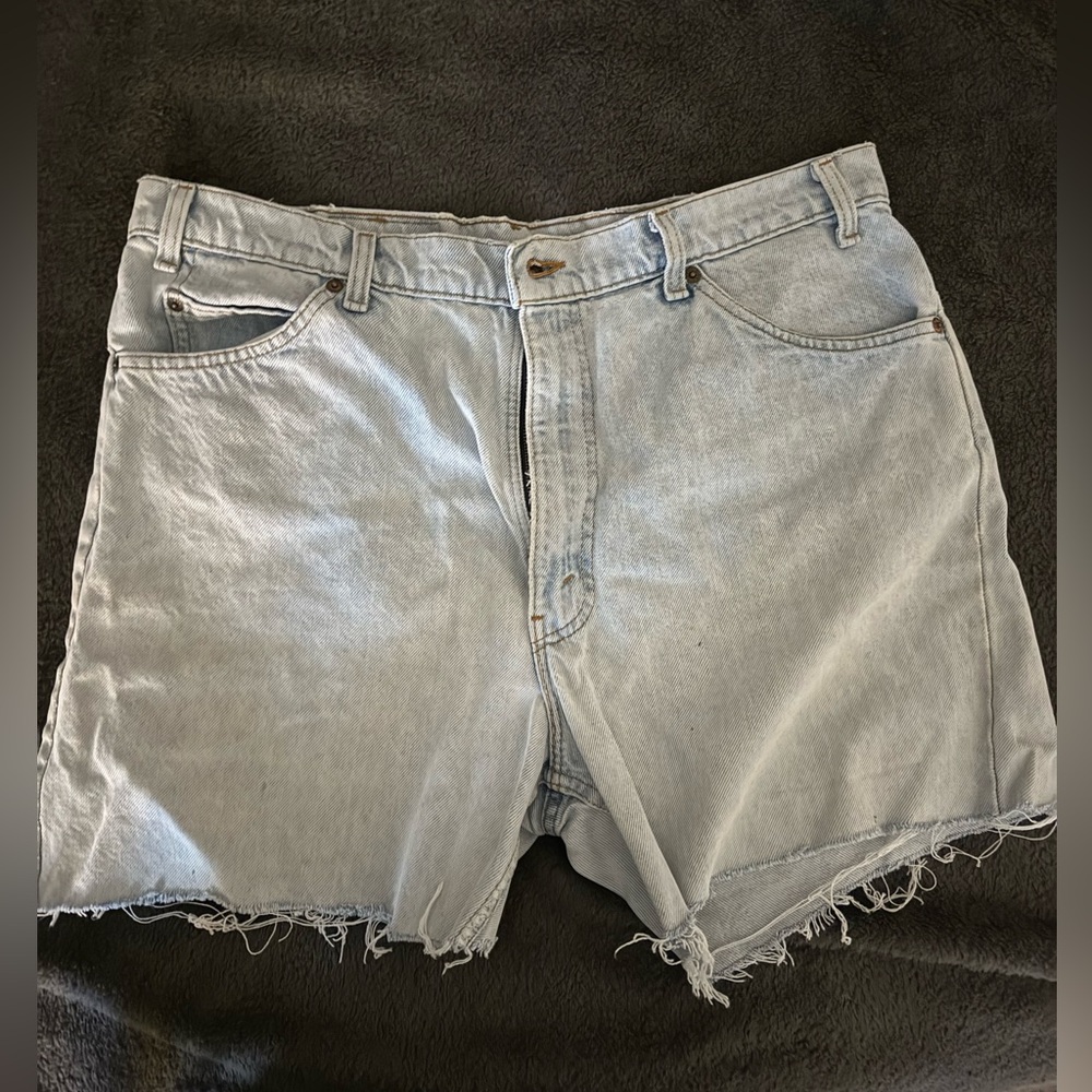 Levi's Classic Light Blue Denim Cut-Off Shorts